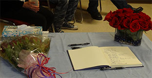 Guest book table